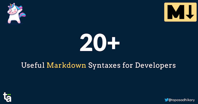 20+ Useful Markdown Syntaxes for Developers