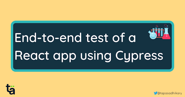 How to perform an end-to-end test of a React app using Cypress